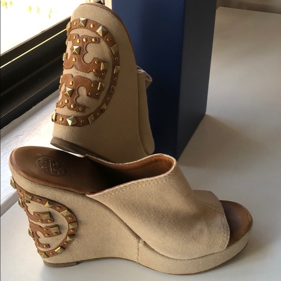 Tory Burch Shoes - Tory Burch Meredith Canvas Wedges